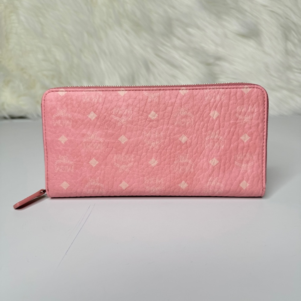 MCM Large Aren VI Zip Around Wallet